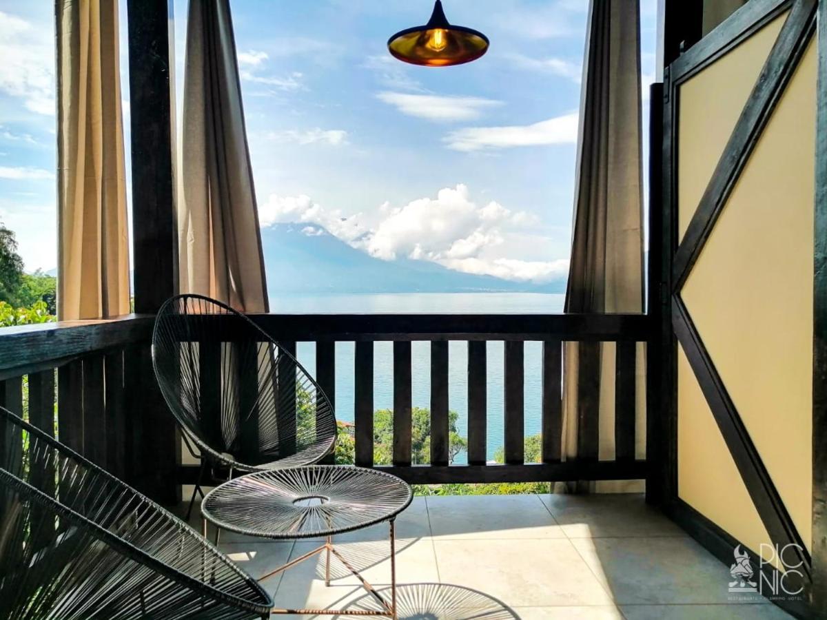 El Picnic Atitlan Hotell Tzununá Exteriör bild
